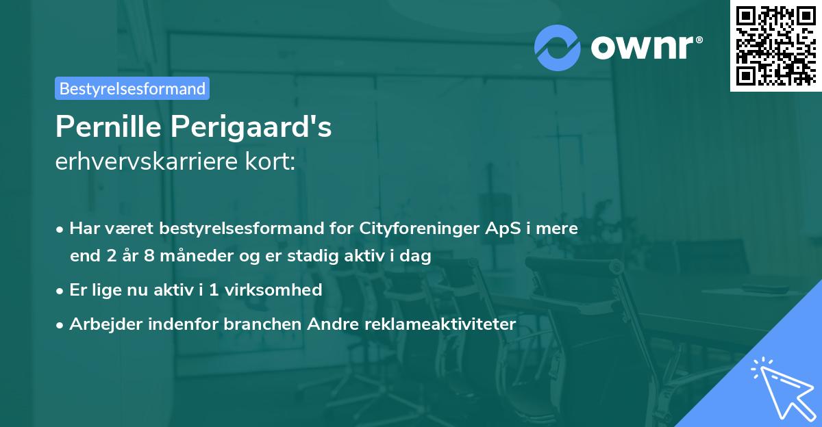 Pernille Perigaard's erhvervskarriere kort