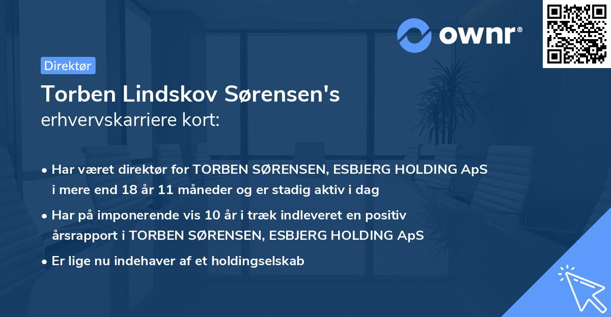 Torben Lindskov Sørensen's erhvervskarriere kort