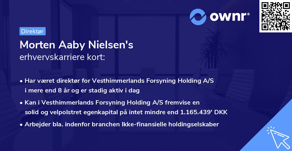 Morten Aaby Nielsen's erhvervskarriere kort