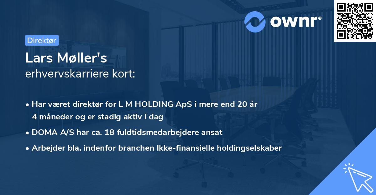 Lars Møller's erhvervskarriere kort