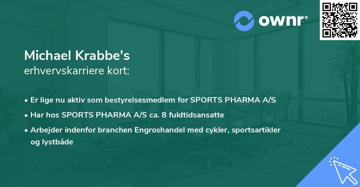 Michael Krabbe's erhvervskarriere kort