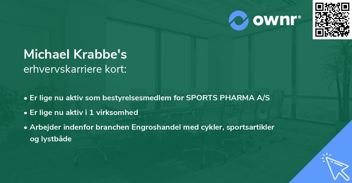 Michael Krabbe's erhvervskarriere kort