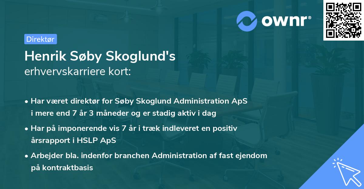 Henrik Søby Skoglund's erhvervskarriere kort