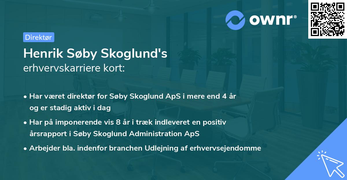 Henrik Søby Skoglund's erhvervskarriere kort