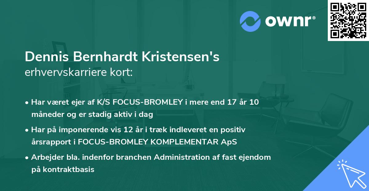 Dennis Bernhardt Kristensen's erhvervskarriere kort