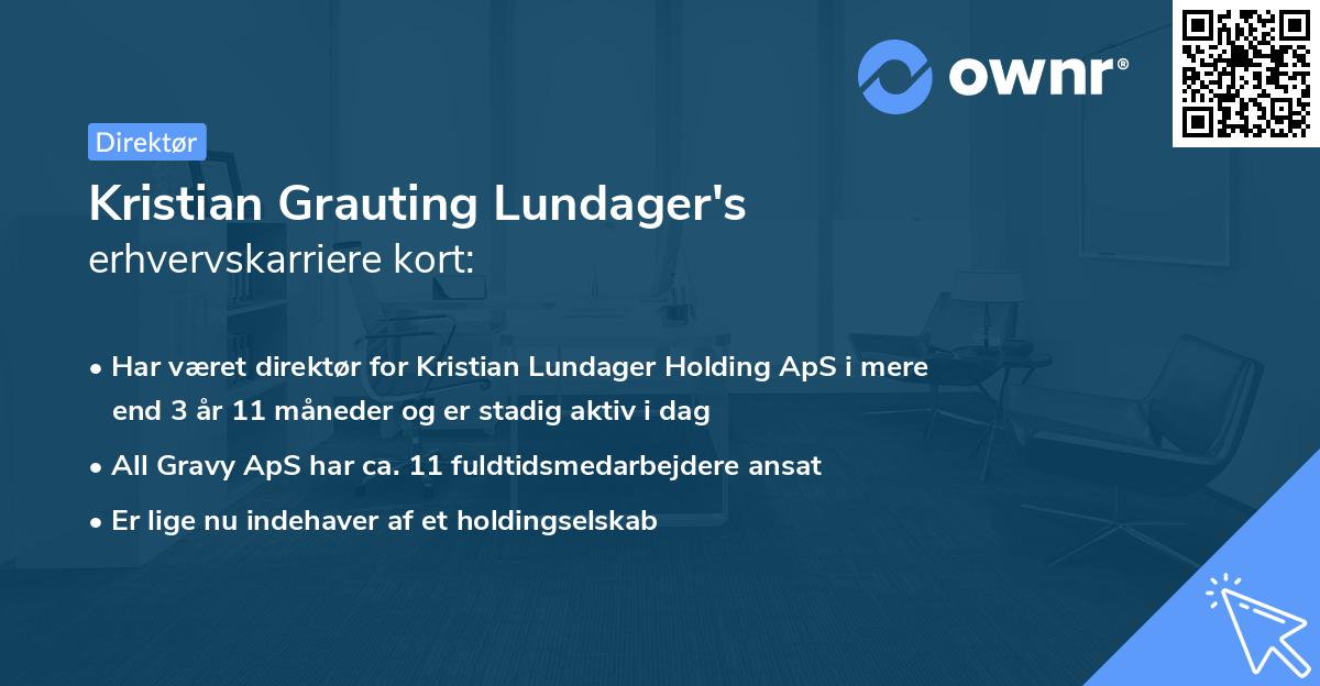Kristian Grauting Lundager's erhvervskarriere kort