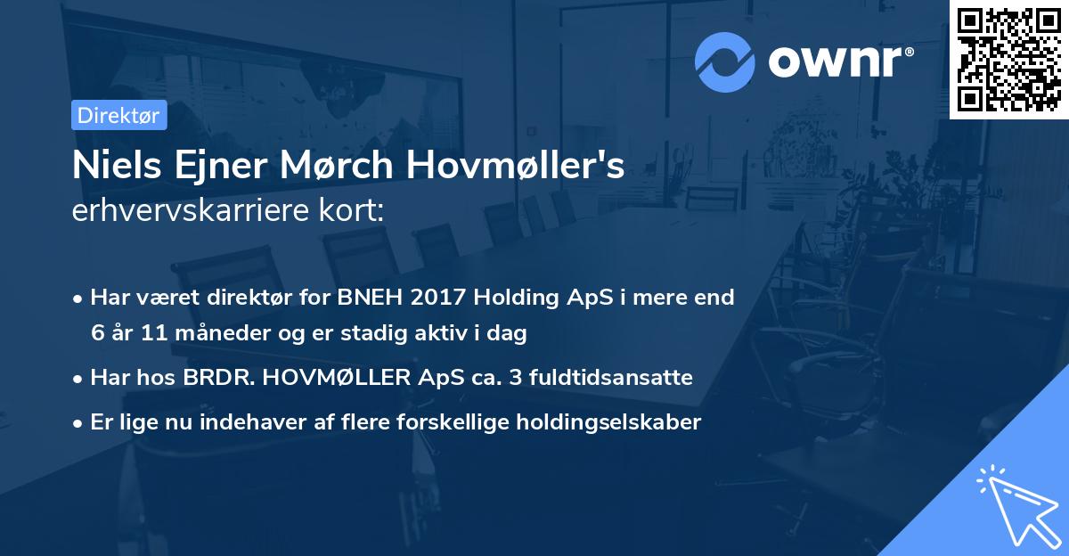 Niels Ejner Mørch Hovmøller's erhvervskarriere kort