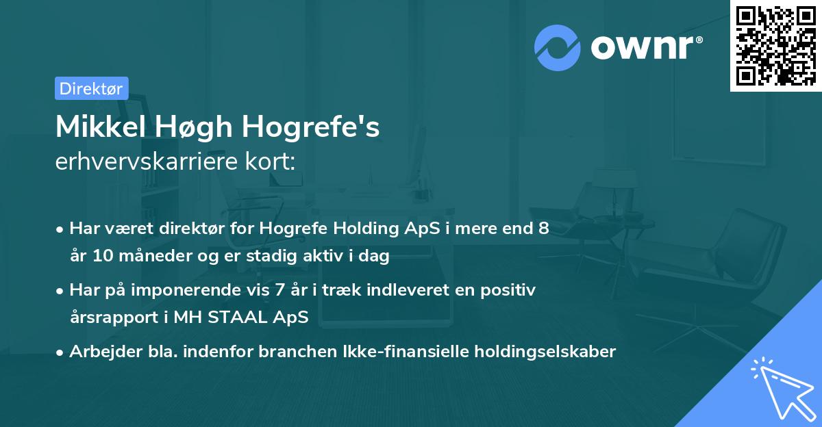 Mikkel Høgh Hogrefe's erhvervskarriere kort
