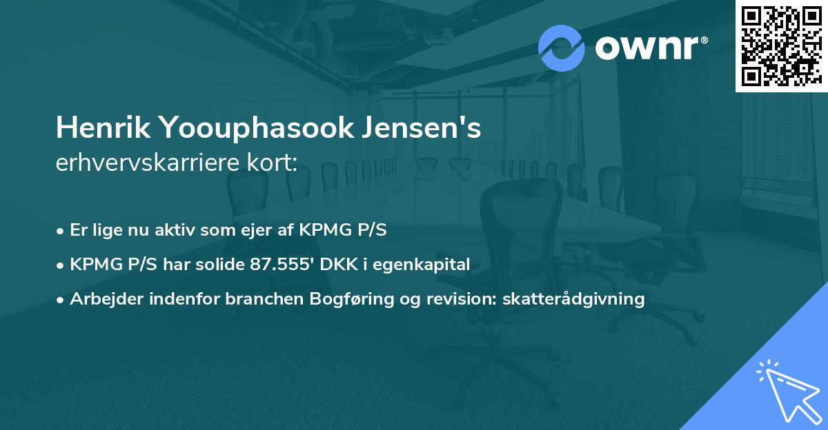 Henrik Yoouphasook Jensen's erhvervskarriere kort