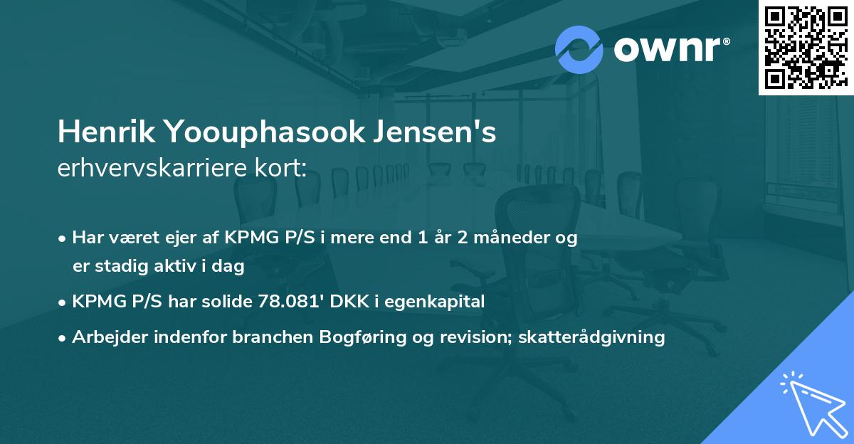 Henrik Yoouphasook Jensen's erhvervskarriere kort