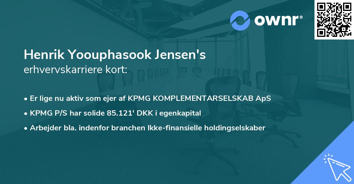 Henrik Yoouphasook Jensen's erhvervskarriere kort