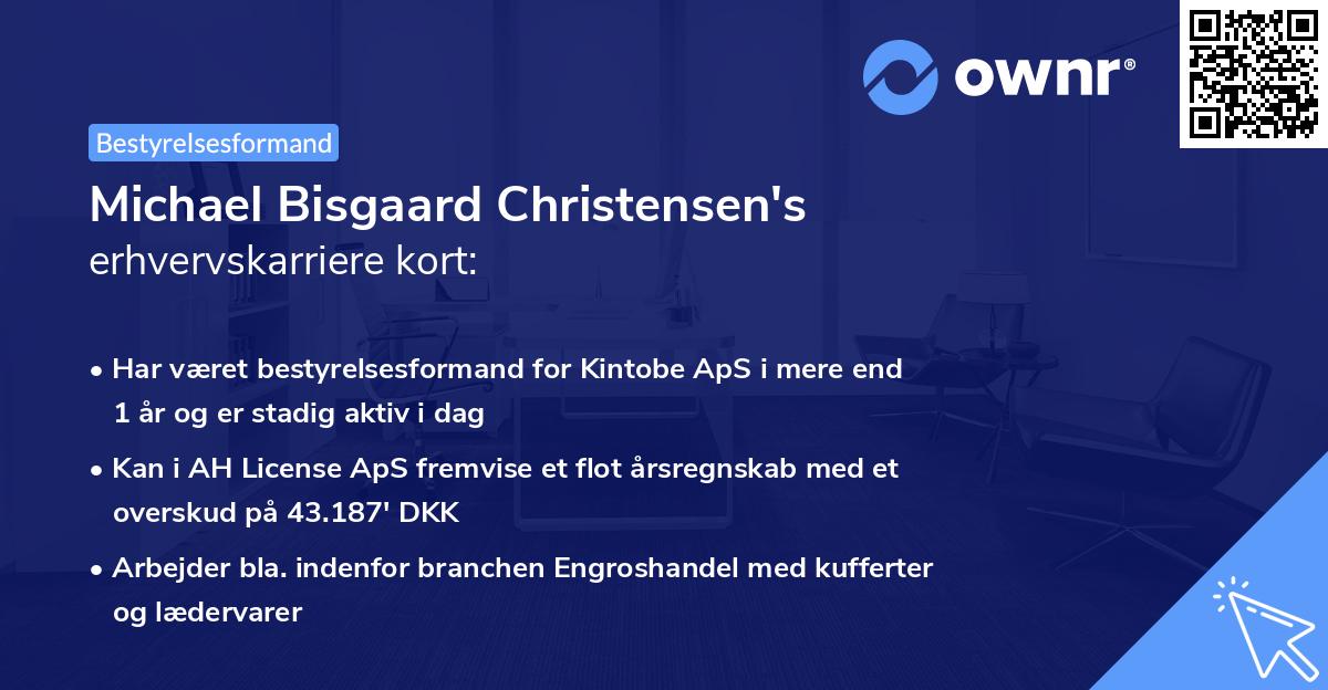 Michael Bisgaard Christensen's erhvervskarriere kort