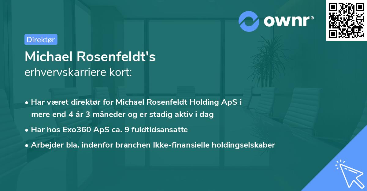 Michael Rosenfeldt's erhvervskarriere kort