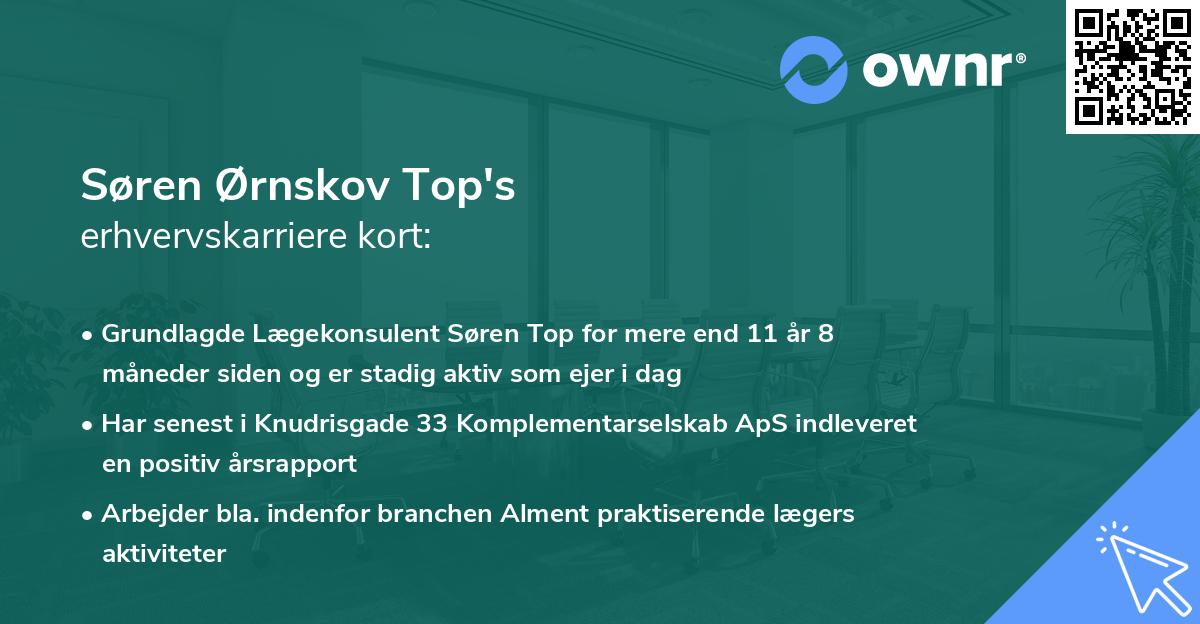Søren Ørnskov Top's erhvervskarriere kort