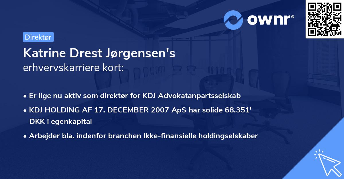 Katrine Drest Jørgensen's erhvervskarriere kort
