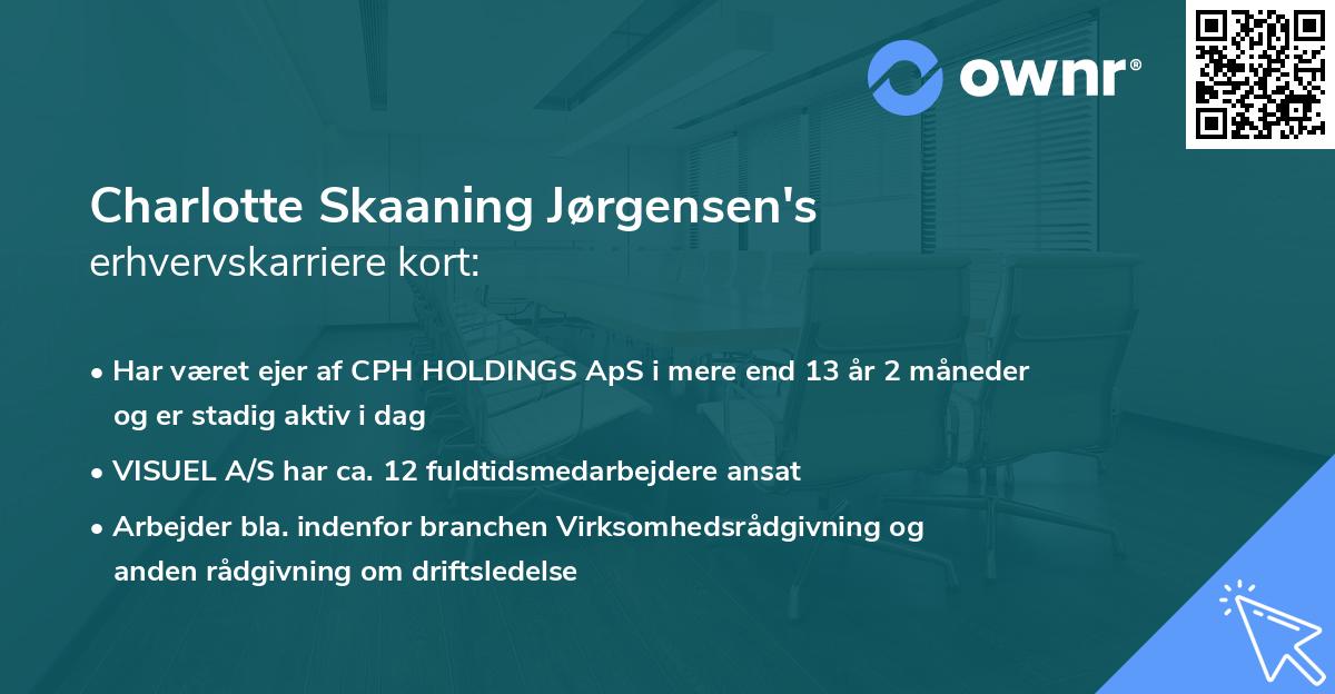 Charlotte Skaaning Jørgensen's erhvervskarriere kort
