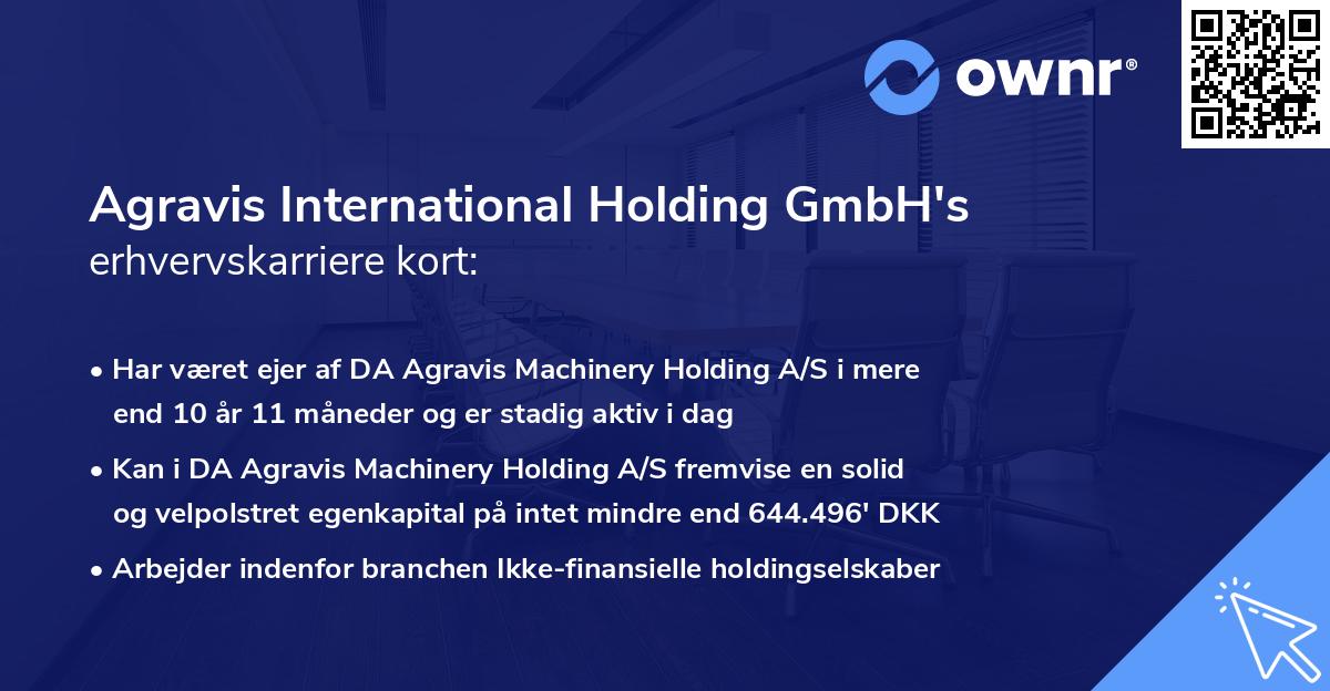 Agravis International Holding GmbH's erhvervskarriere kort
