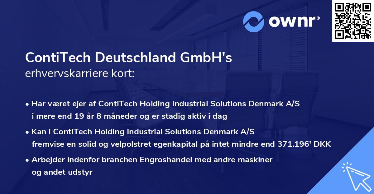 ContiTech Deutschland GmbH's erhvervskarriere kort