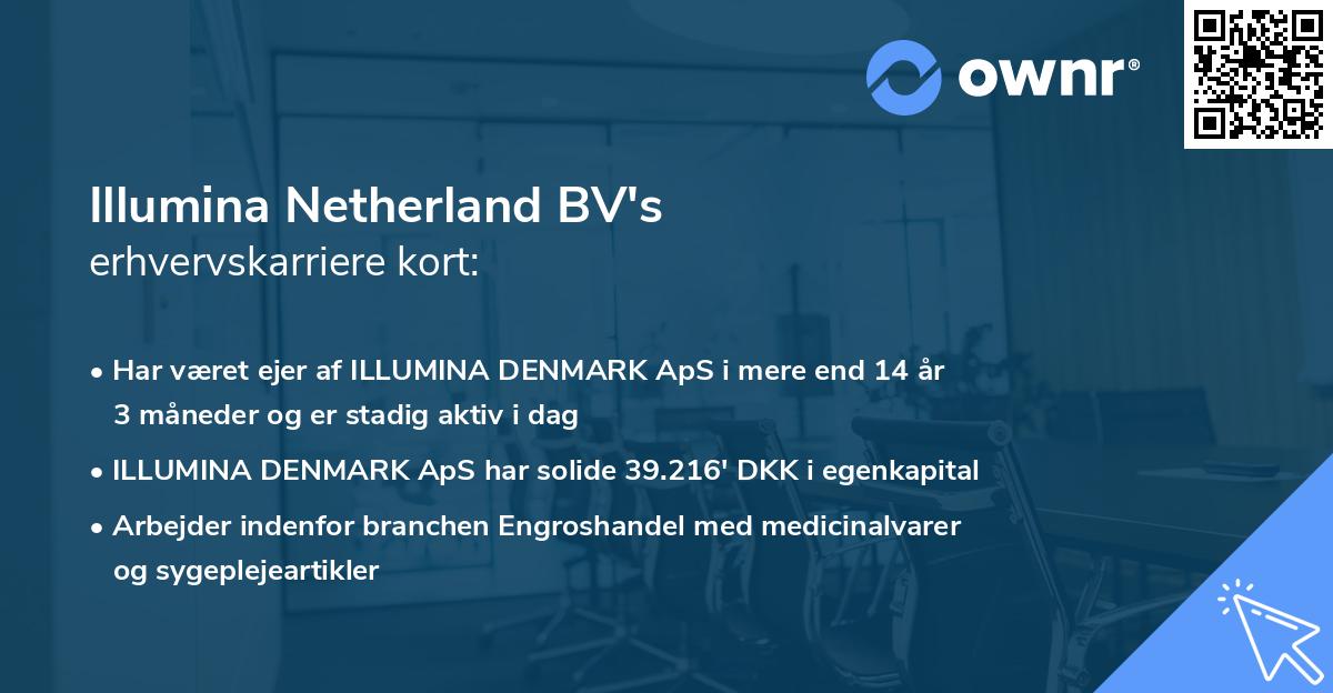Illumina Netherland BV's erhvervskarriere kort