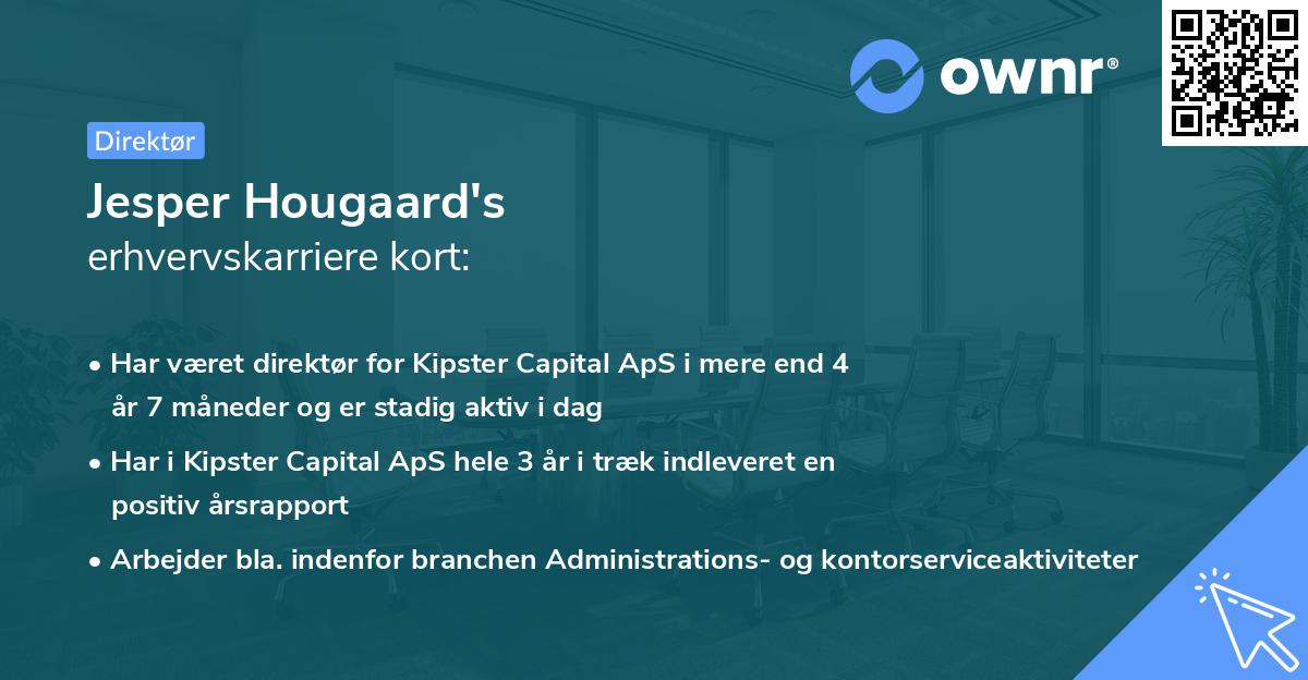 Jesper Hougaard's erhvervskarriere kort