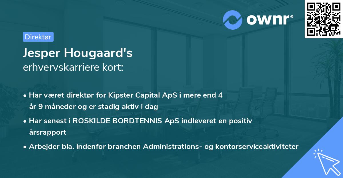 Jesper Hougaard's erhvervskarriere kort