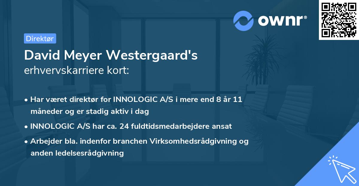 David Meyer Westergaard's erhvervskarriere kort