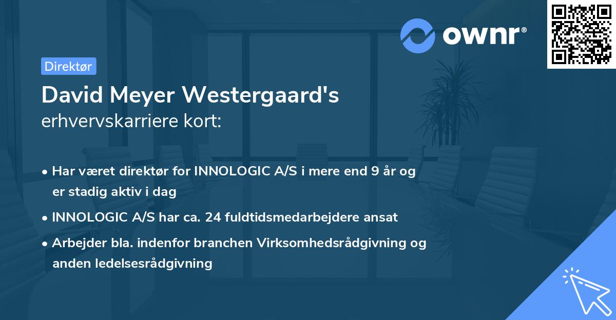 David Meyer Westergaard's erhvervskarriere kort