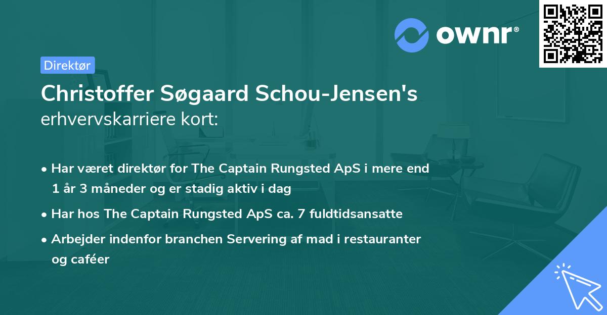 Christoffer Søgaard Schou-Jensen's erhvervskarriere kort