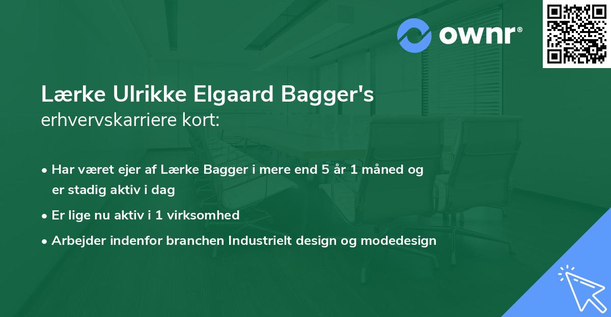 Lærke Ulrikke Elgaard Bagger's erhvervskarriere kort