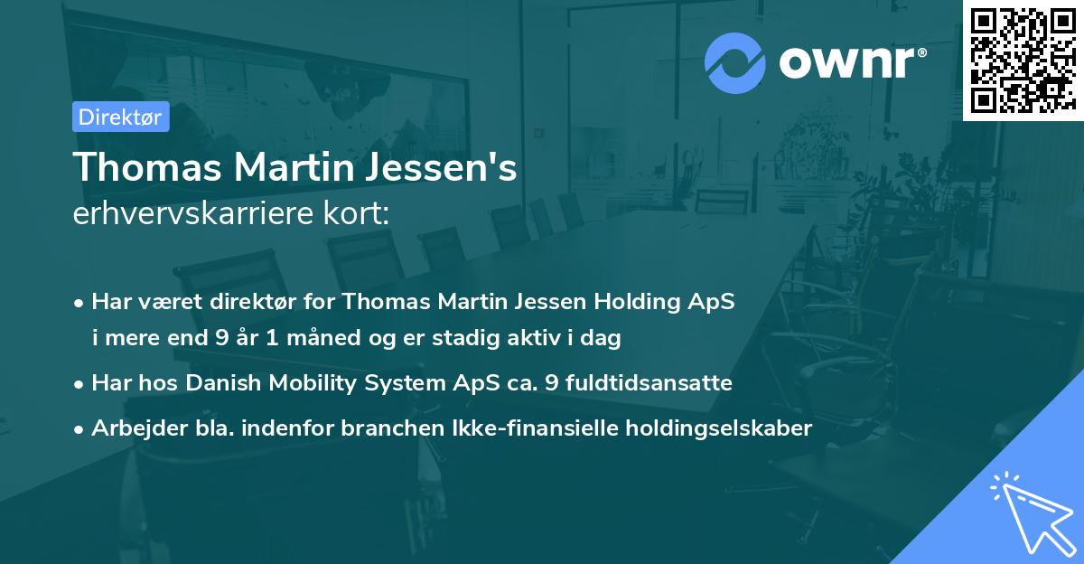 Thomas Martin Jessen's erhvervskarriere kort