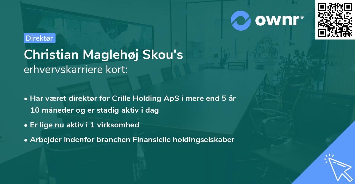 Christian Maglehøj Skou's erhvervskarriere kort