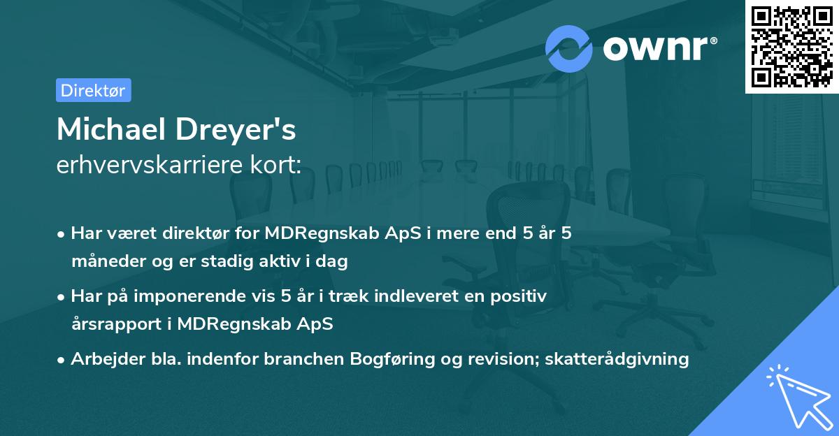 Michael Dreyer's erhvervskarriere kort