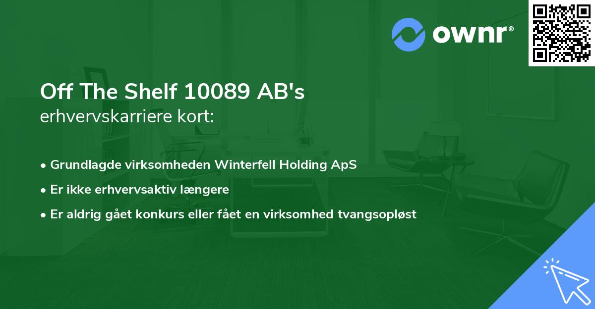 Off The Shelf 10089 AB's erhvervskarriere kort