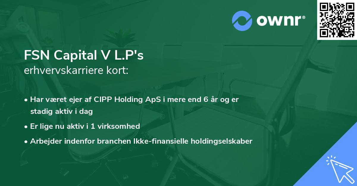 FSN Capital V L.P's erhvervskarriere kort