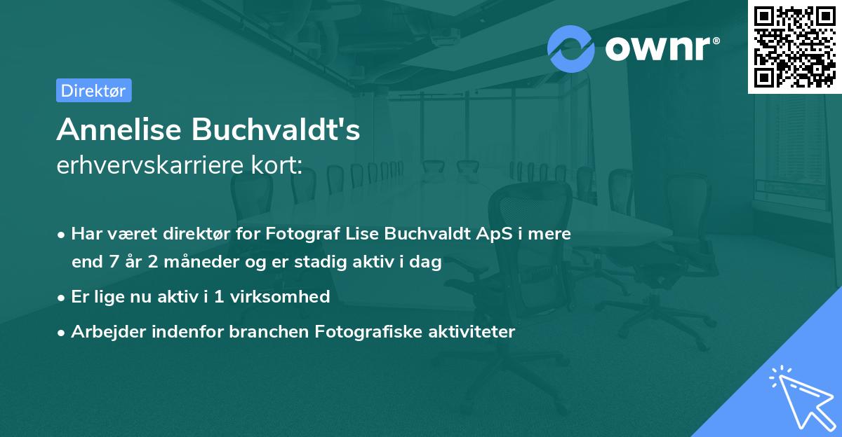 Annelise Buchvaldt's erhvervskarriere kort