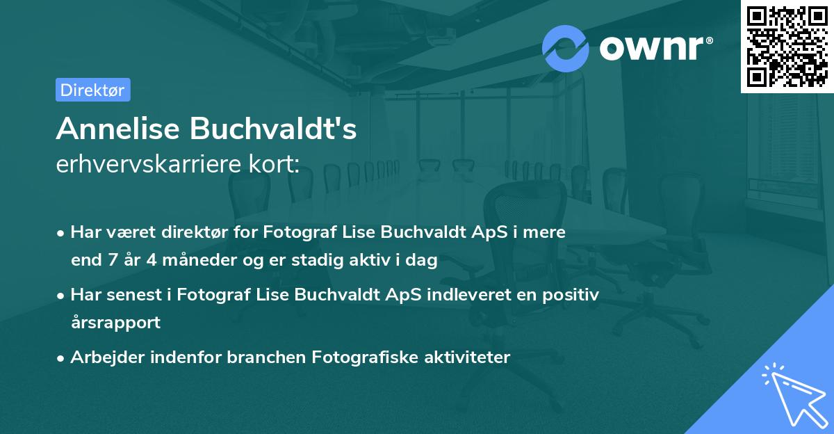 Annelise Buchvaldt's erhvervskarriere kort