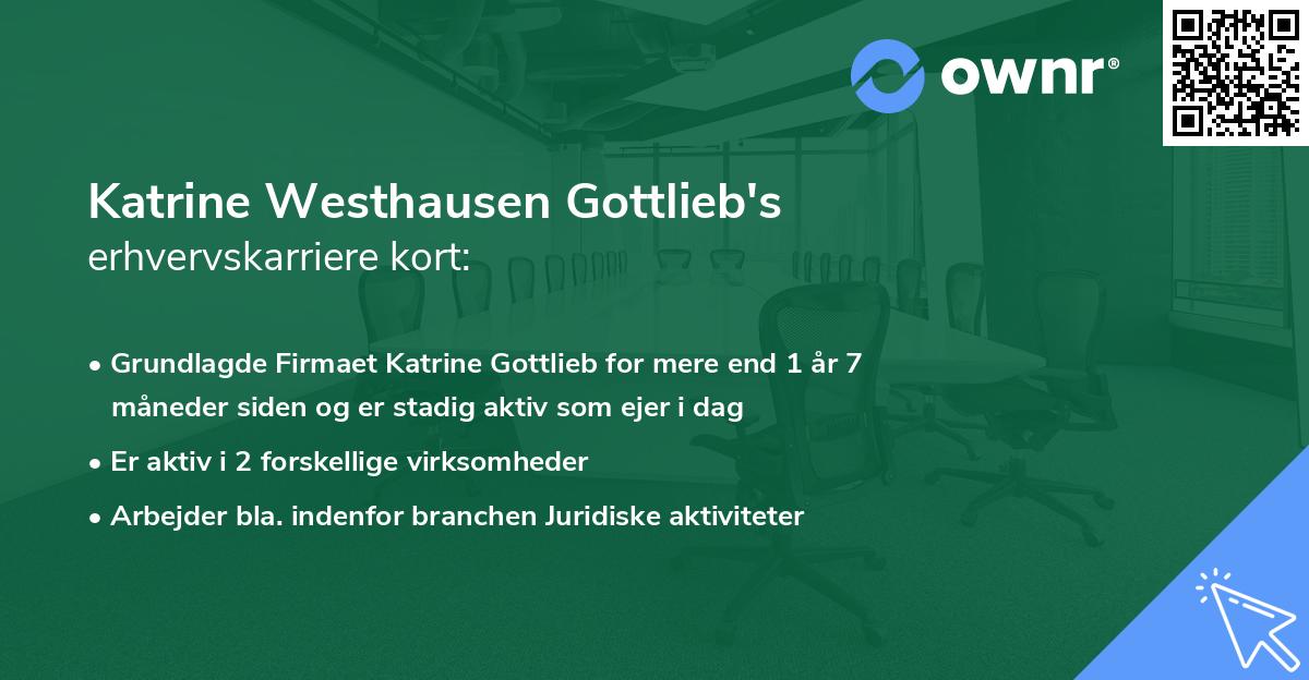 Katrine Westhausen Gottlieb's erhvervskarriere kort