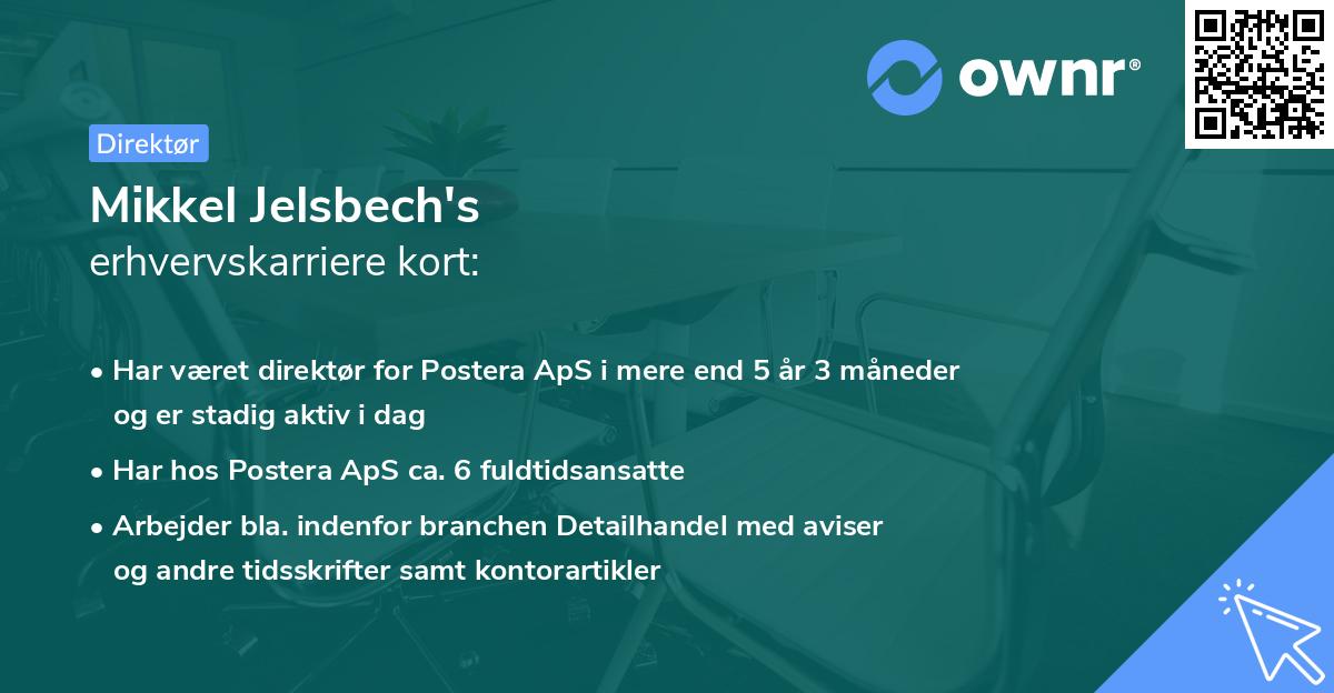 Mikkel Jelsbech's erhvervskarriere kort