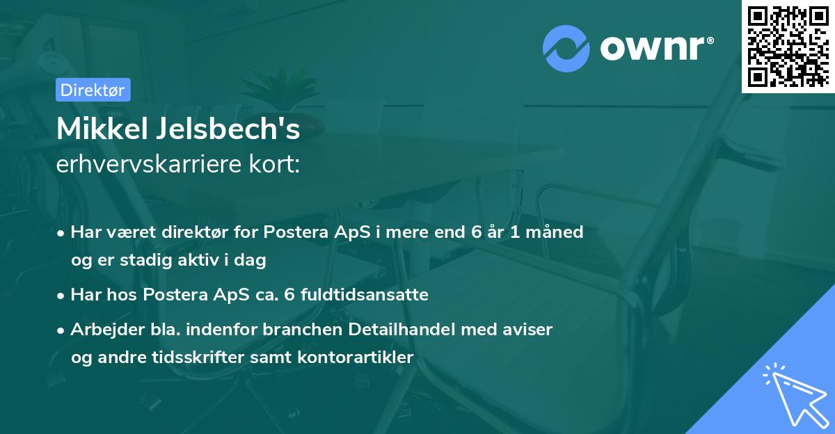 Mikkel Jelsbech's erhvervskarriere kort