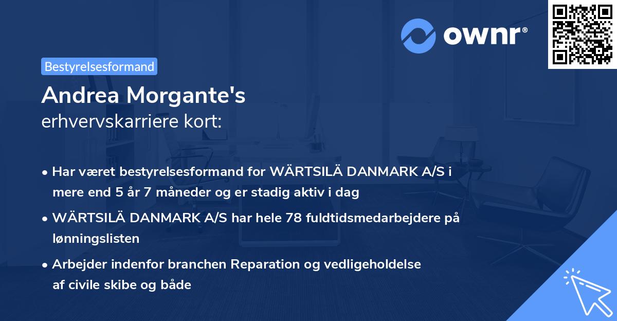 Andrea Morgante's erhvervskarriere kort