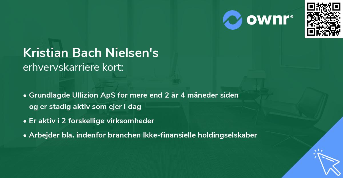 Kristian Bach Nielsen's erhvervskarriere kort