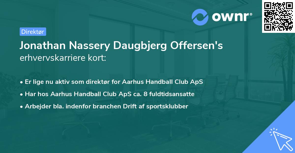 Jonathan Nassery Daugbjerg Offersen's erhvervskarriere kort