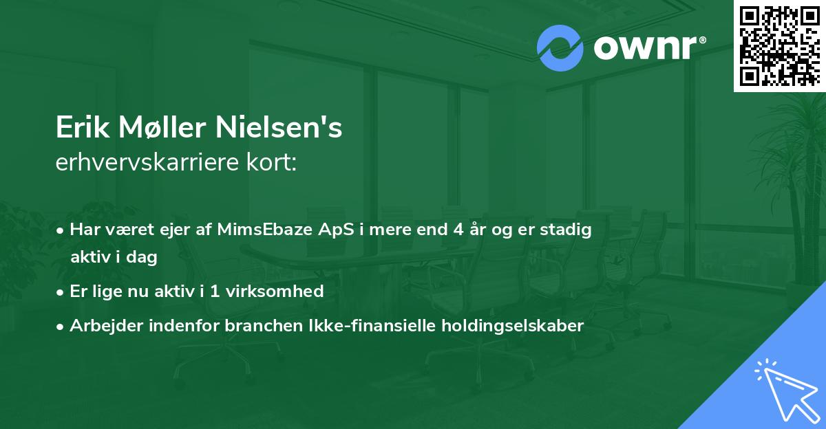 Erik Møller Nielsen's erhvervskarriere kort