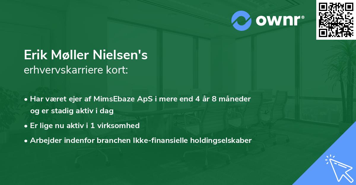 Erik Møller Nielsen's erhvervskarriere kort