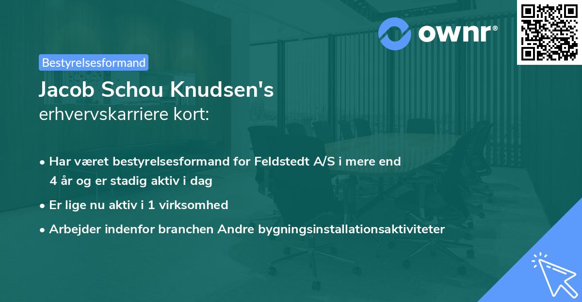 Jacob Schou Knudsen's erhvervskarriere kort