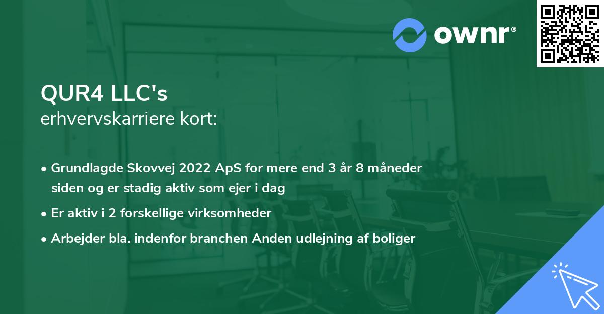 QUR4 LLC's erhvervskarriere kort