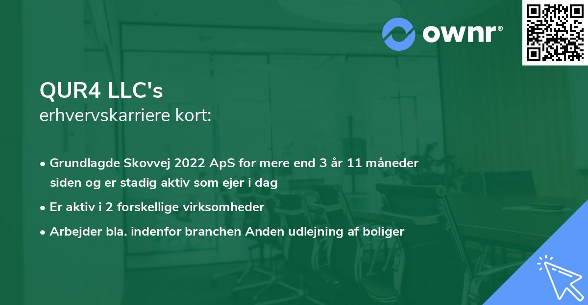 QUR4 LLC's erhvervskarriere kort
