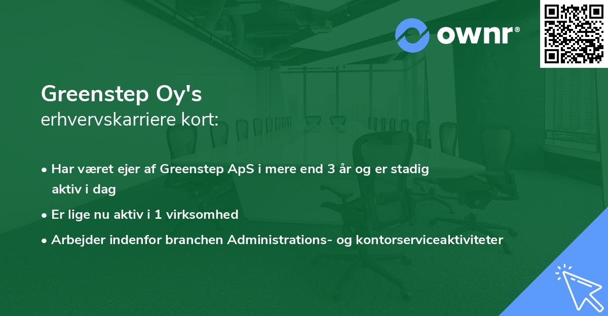 Greenstep Oy's erhvervskarriere kort