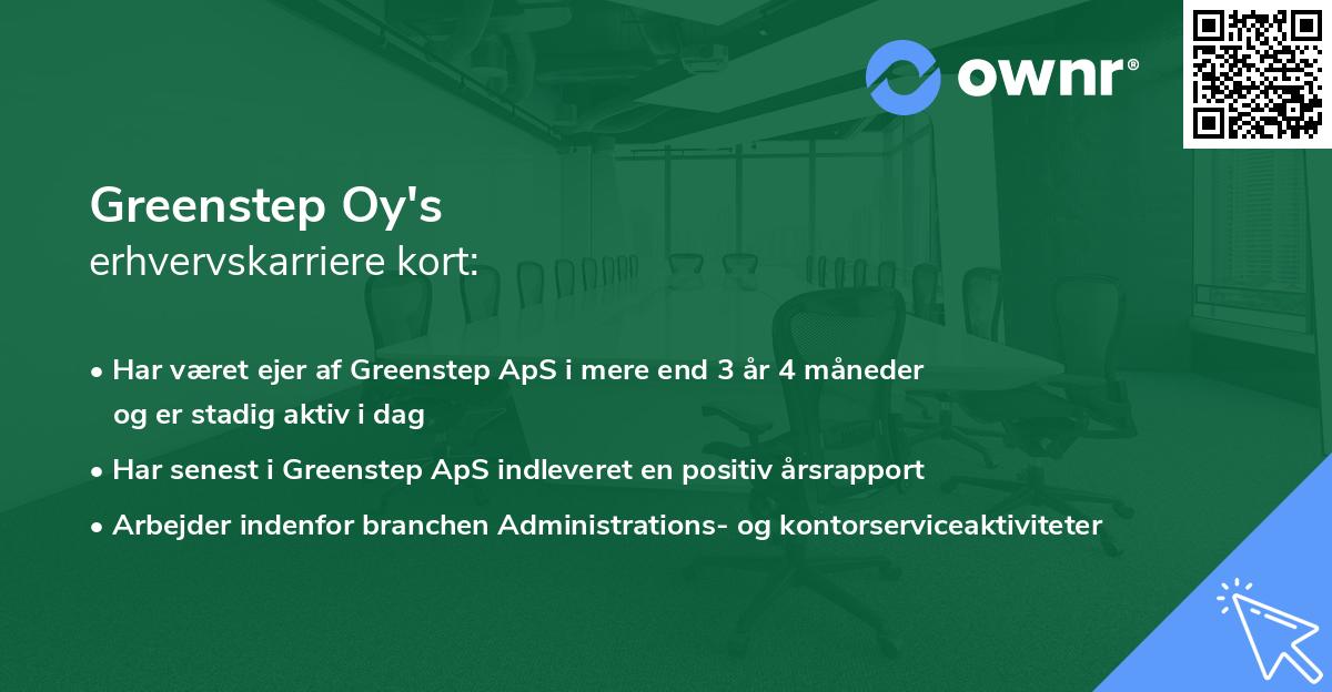 Greenstep Oy's erhvervskarriere kort