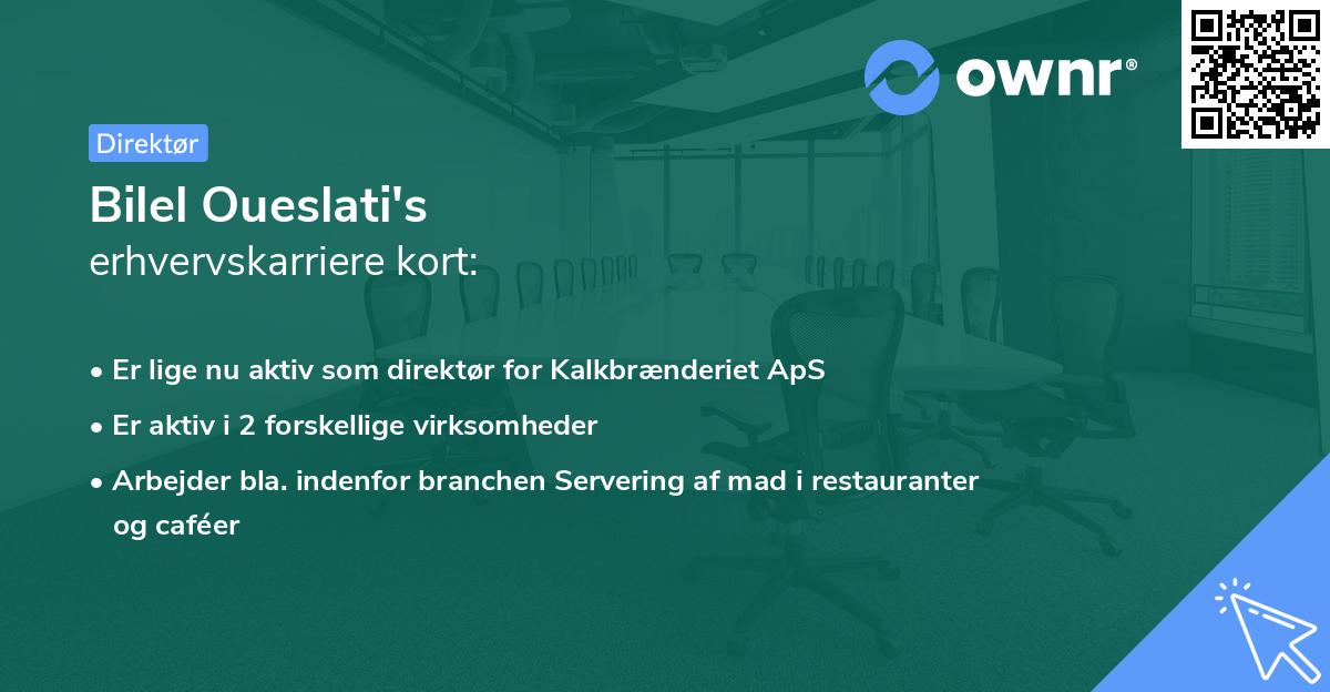 Bilel Oueslati's erhvervskarriere kort